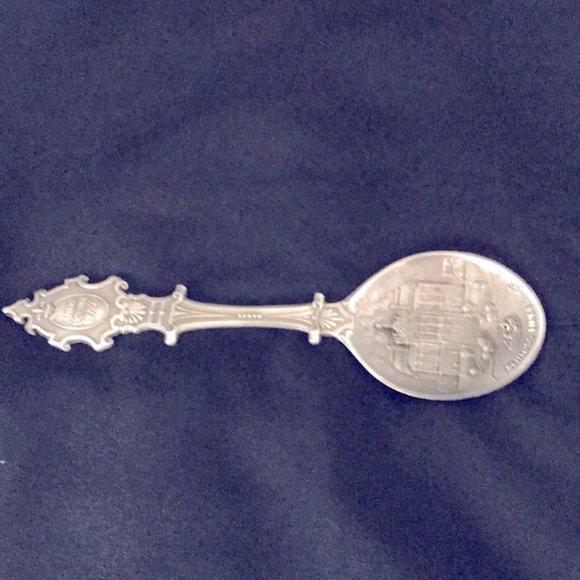 Vintage 1986 German Schloss Linderhof annual tin Zinn spoon collector limited - Picture 9 of 9